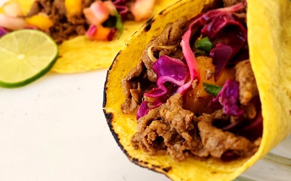 Carb Solutions: Steak Tacos with Mango Pear Slaw — Melissas Produce