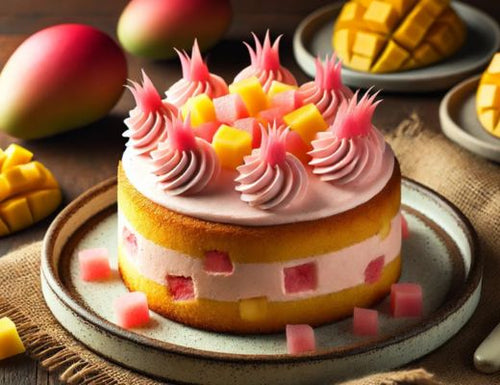 Image of Pink Pineapple-Mango Butter Cake