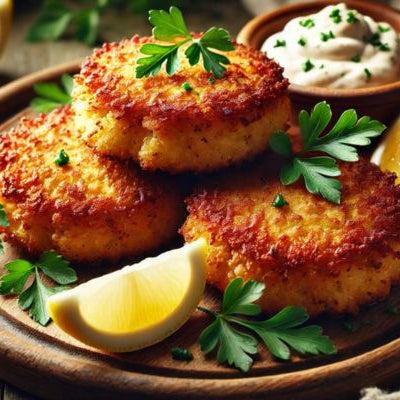 Image of Hearts of Palm Cakes with Creole Remoulade