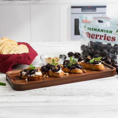 Image of Tasmanian Cherry and Goat Cheese Crostini