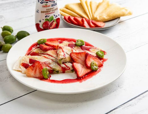 Image of Strawberry Kiwi Berry Crêpe Cake