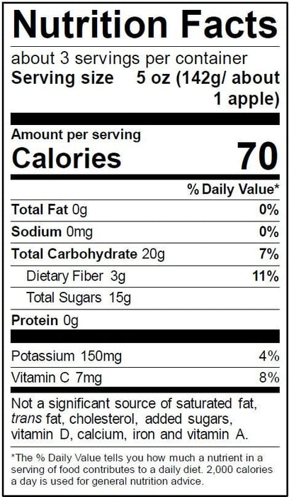 Image of  2 packages (1 Pound each) Baby Apple Medley Fruit