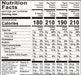 Image of  24 Ounces Holiday Pecan Mix Nutrition Facts Panel