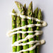 Image of Fresh Asparagus Tips with Hollandaise Sauce styled