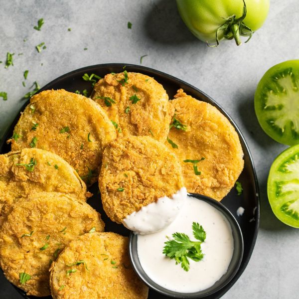 Image of Fried Green Tomatoes with Ranch Dip