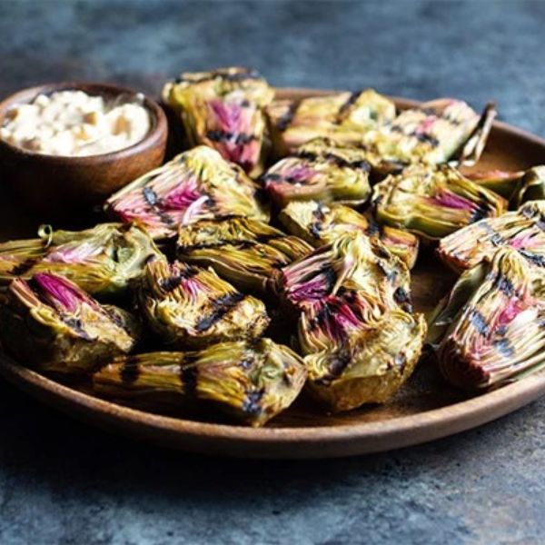 Image of Grilled Purple Artichokes