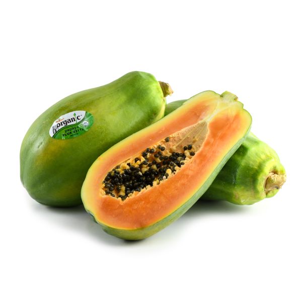 Image of  2 count (about 4.5 Pounds total) Organic Papayas Fruit