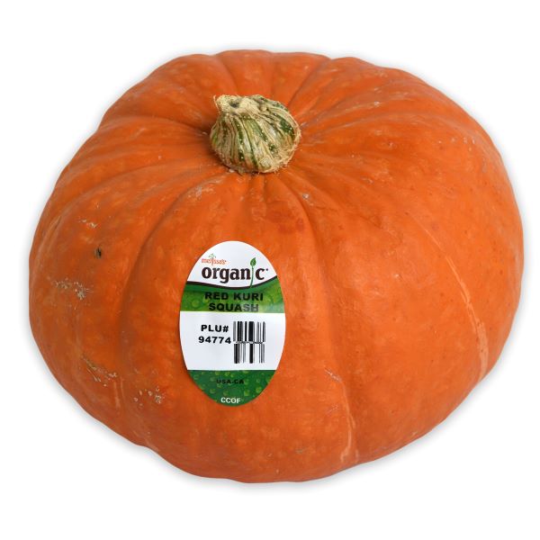 Image of Organic Red Kuri Squash with Sticker