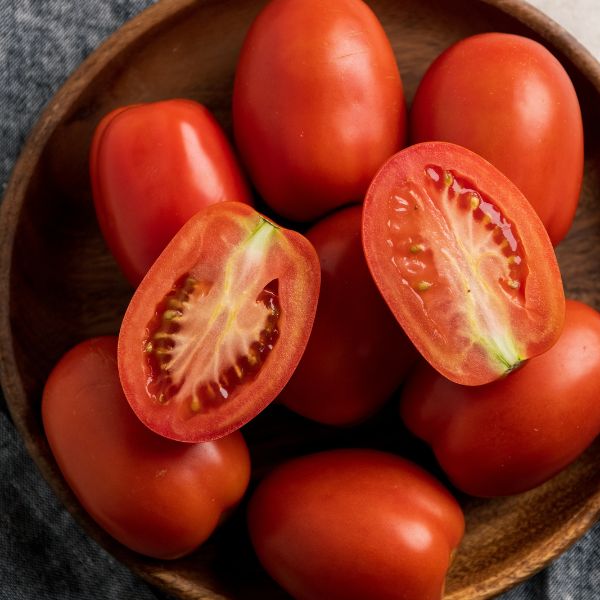 Image of Organic Roma Tomatoes Styled