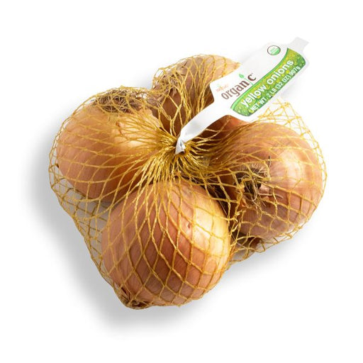 Image of  2 Pounds Organic Yellow Onions Vegetables